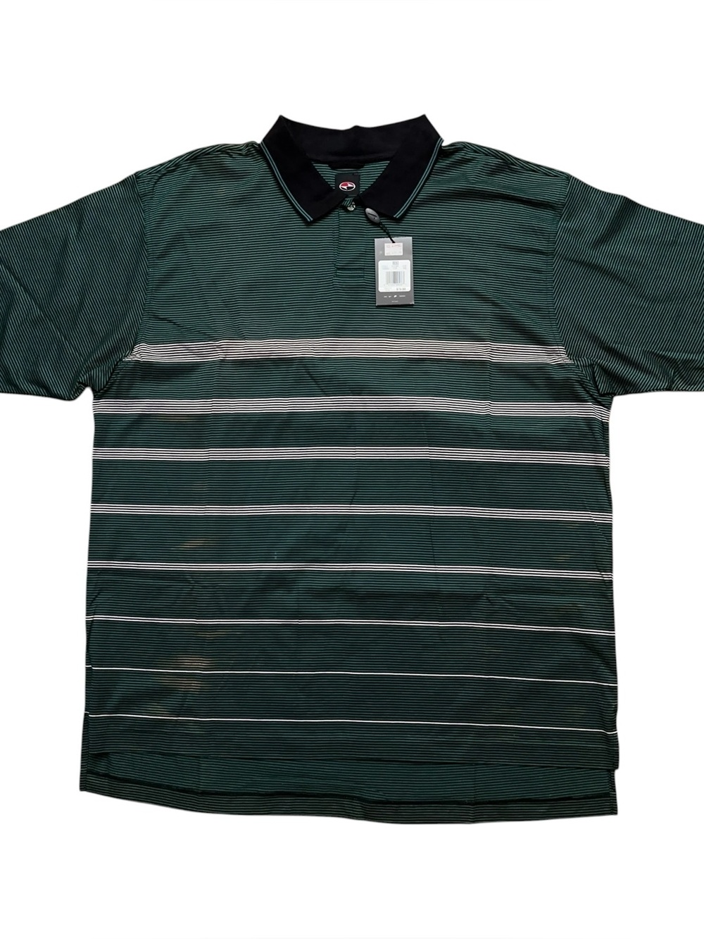 Nike Tiger Woods Polo Shirt 2XL Short Sleeve Golf Yin Yang Green VTG Y2K NEW
